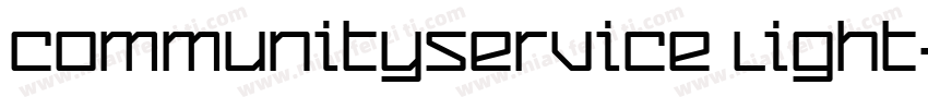 CommunityService Light字体转换